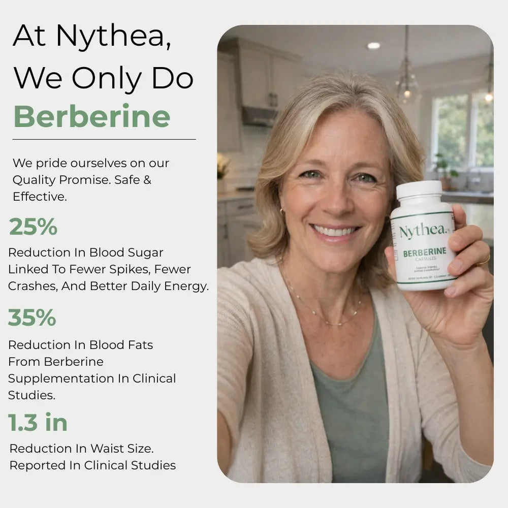 Nythea Berberine 800mg - Metabolic Support Capsules