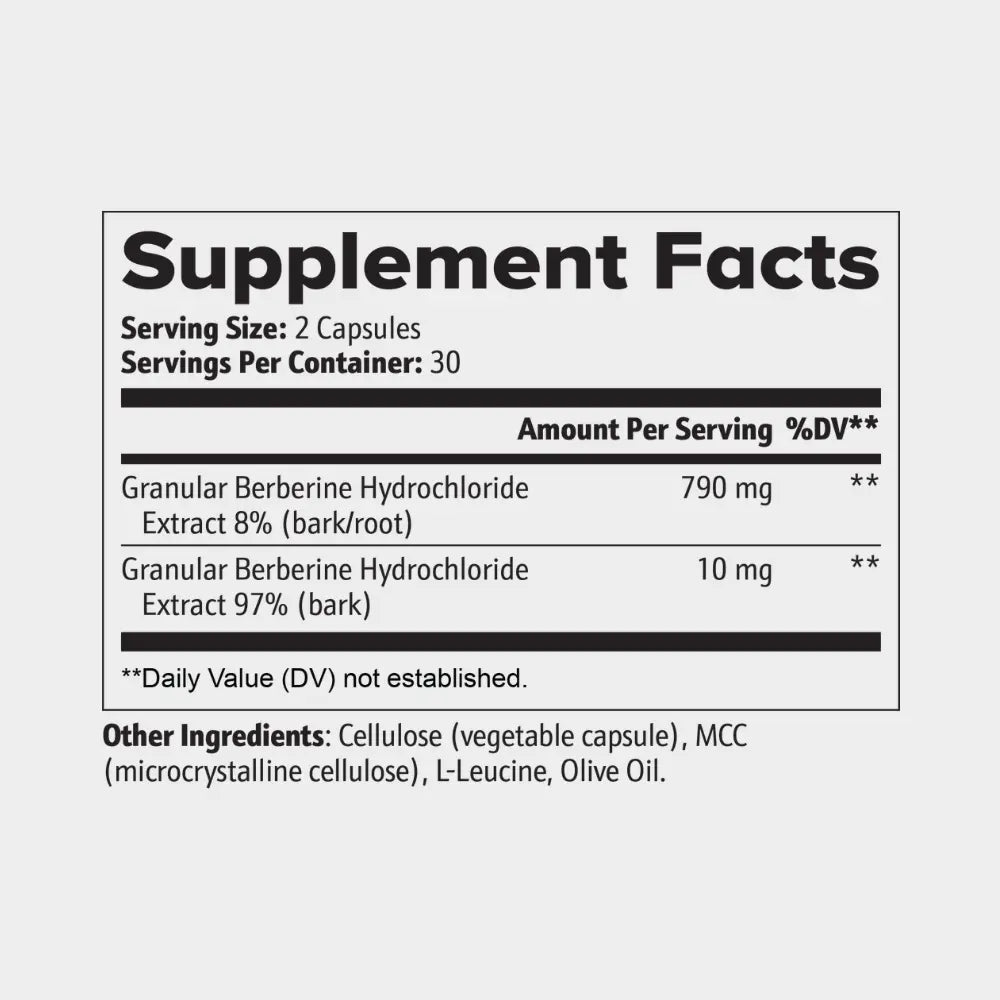Nythea Berberine 800mg - Metabolic Support Capsules